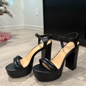 Black Platform heels